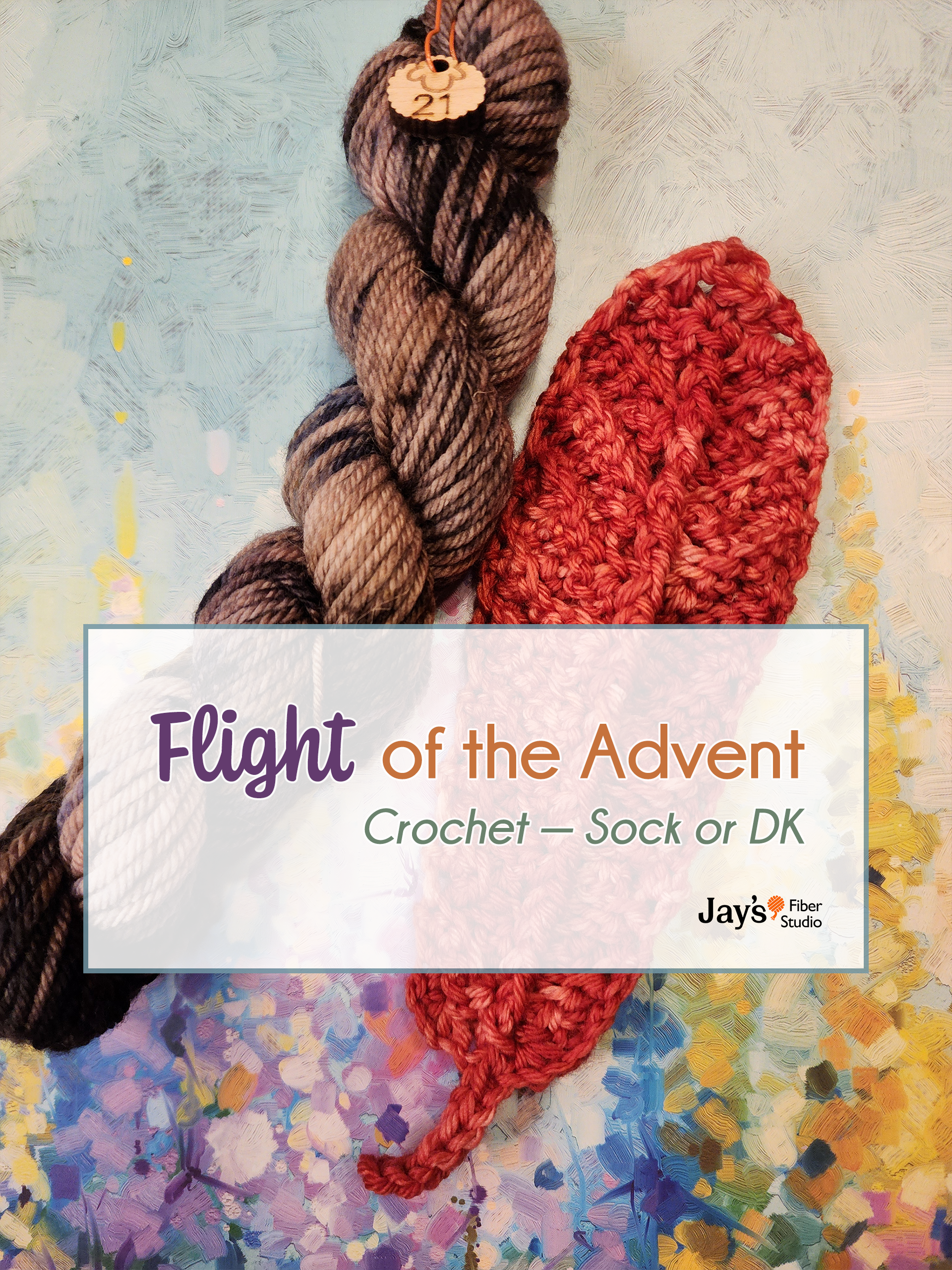 Flight of the Advent | Crochet Feather | Sock or DK
